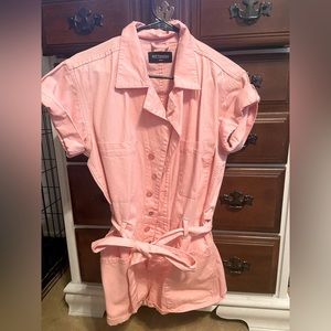 Kittenish pink romper